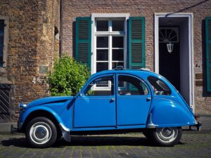 citroen 2cv azul